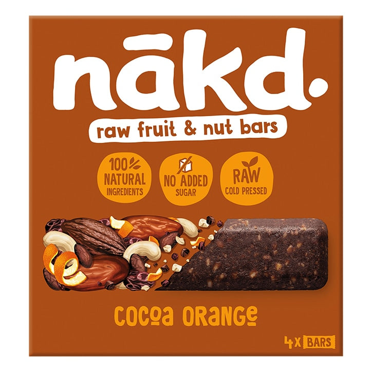 Nakd Cocoa Orange Bars 4 pack