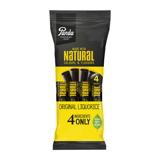 Panda Original Natural Liquorice 4 pack