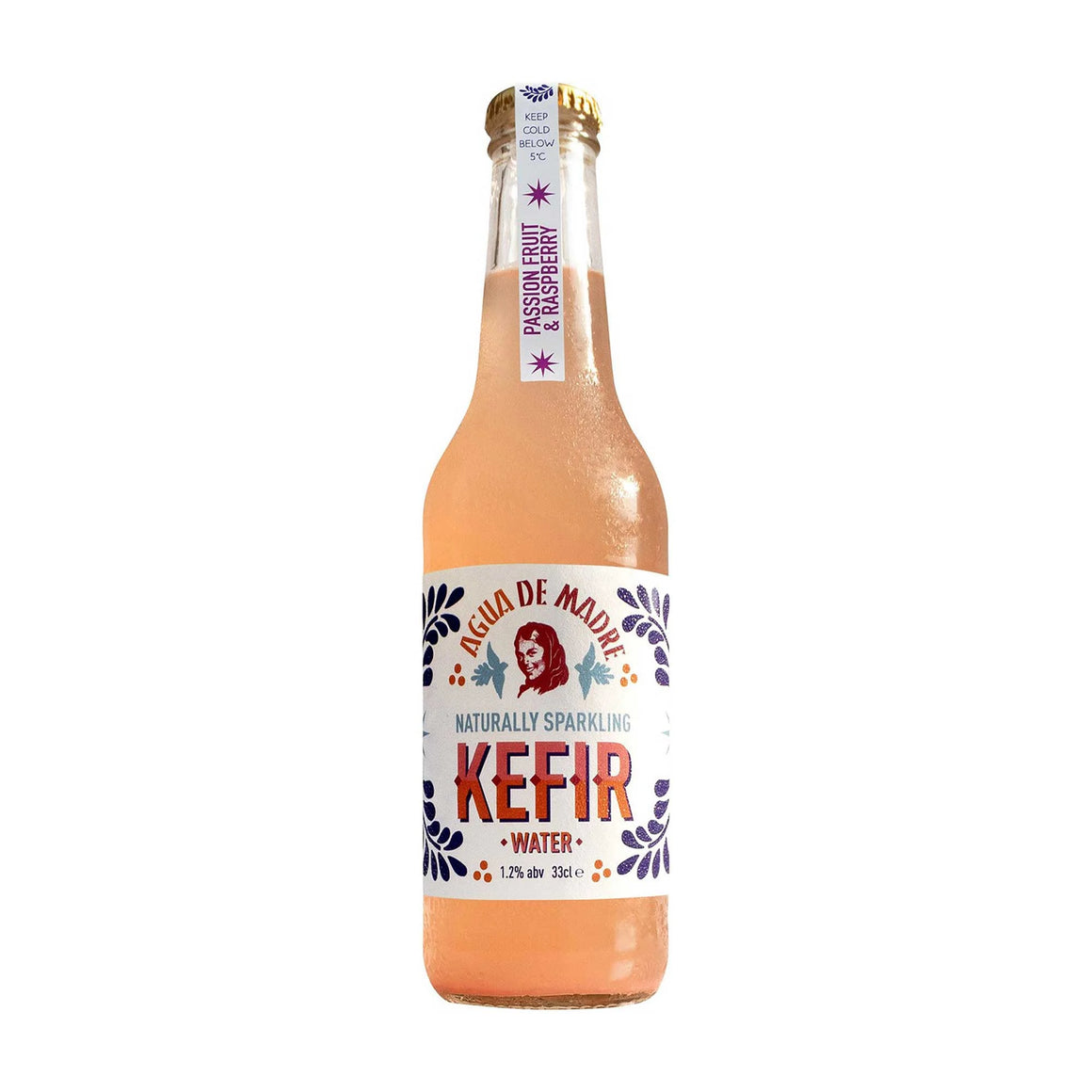 Agua de Madre Passion Fruit & Raspberry Water Kefir 250ml