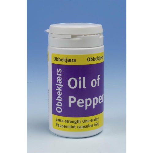 Obbekjaers Oil of Peppermint Extra strength Capsules 60s