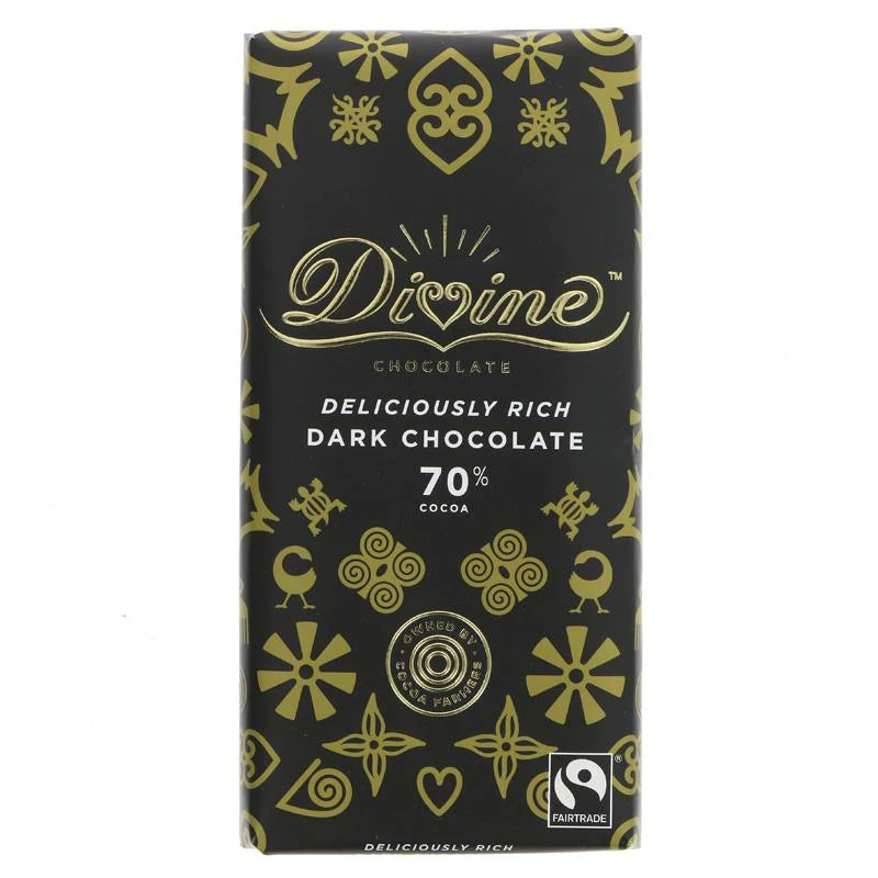 Divine Rich Dark Chocolate 70% 90gm