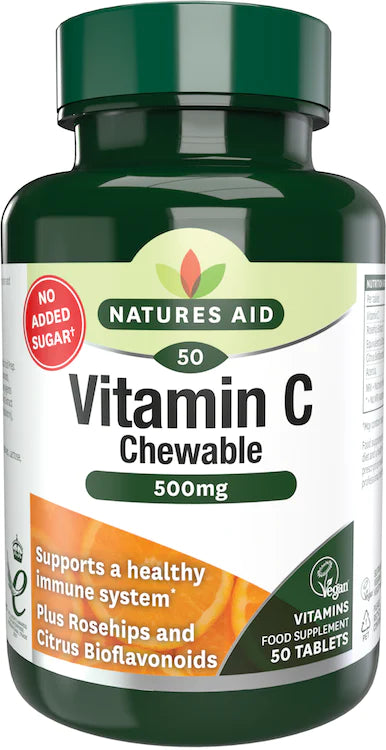 Natures Aid Vitamin C 500mg Chewable 50s