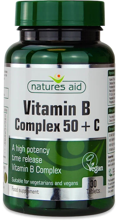 Natures Aid Vitamin B Complex 50 + C 90s